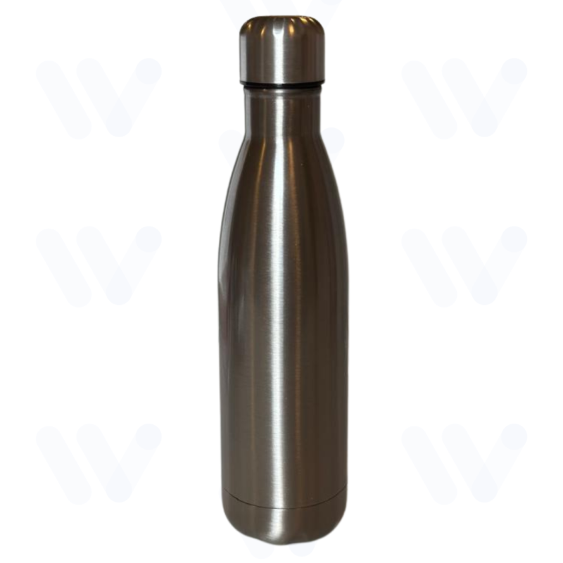 Garrafa de INOX térmica prata
